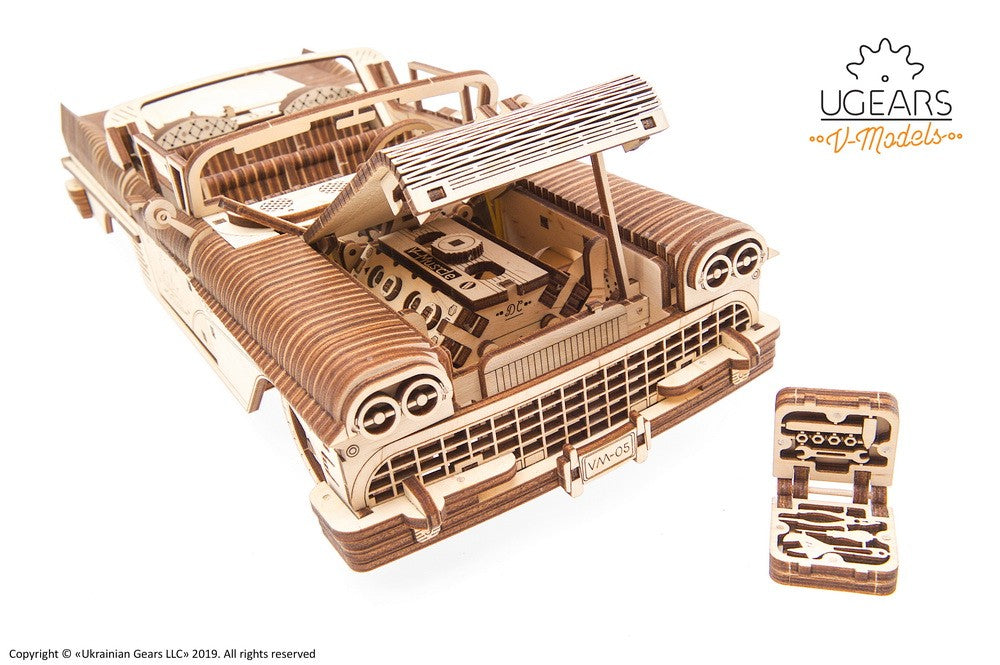 UGEARS I Luxus Cabriolet I Holzpuzzle