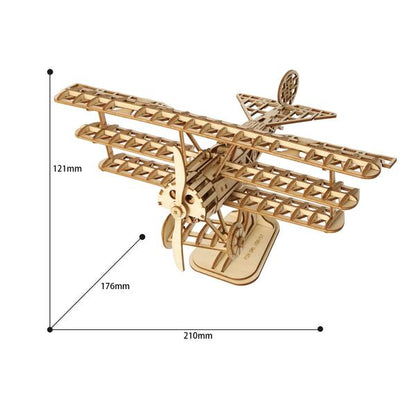 ROBOTIME I Dreidecker I Holzpuzzle