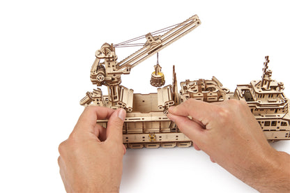 UGEARS I Forschungsschiff | Holzpuzzle