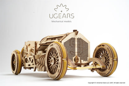 UGEARS I U9 Rennwagen I Holzpuzzle