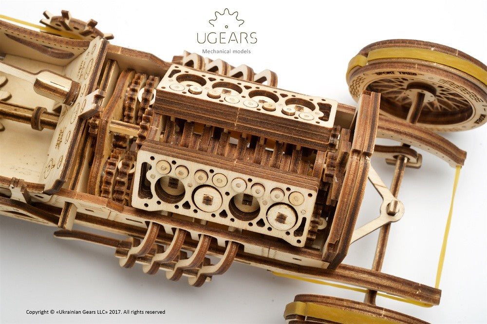 UGEARS I U9 Rennwagen I Holzpuzzle